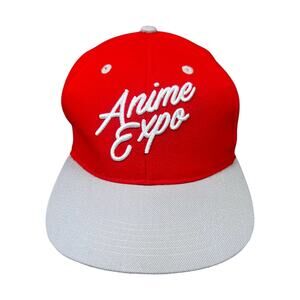 Anime Expo Snap Back Hat Cap Red/Grey - One Size